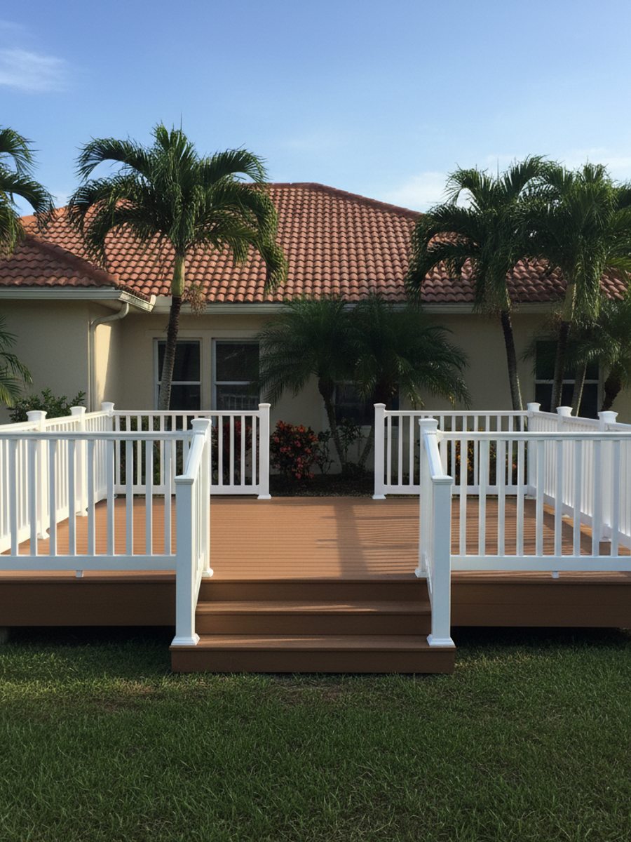 Coastal Deck crew working on a home