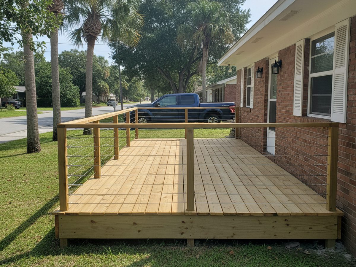 Deck Staining & Sealing completed by Coastal Deck in North Port, FL