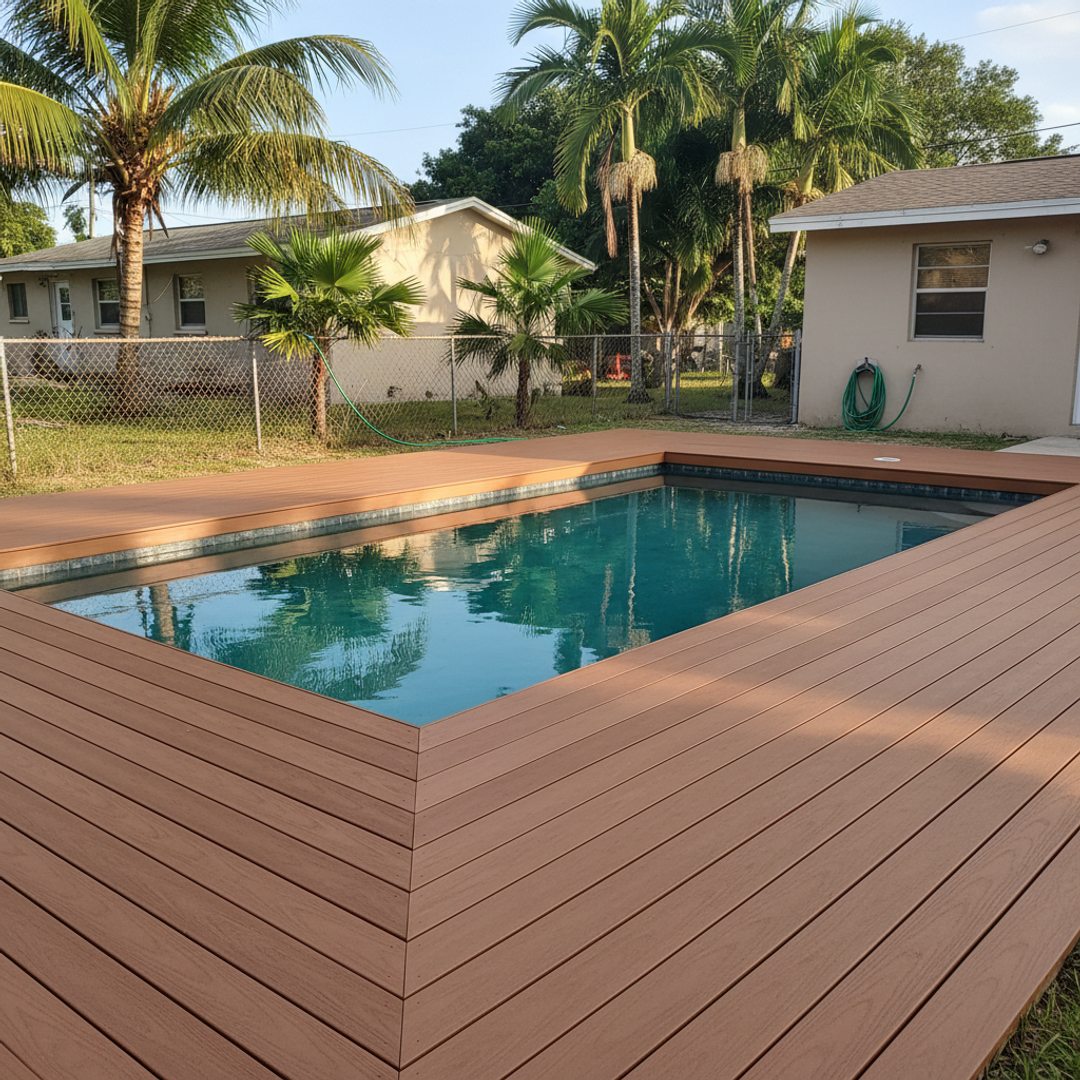 Composite Decking completed by Coastal Deck in Lakewood Ranch, FL